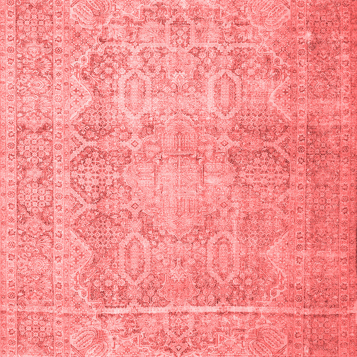 Machine Washable Persian Red Traditional Rug, wshtr1787red