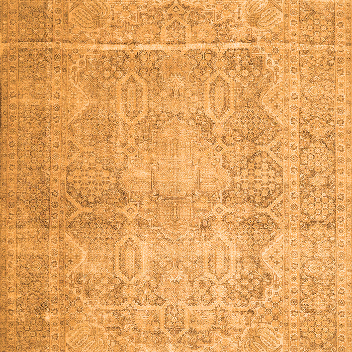 Serging Thickness of Machine Washable Persian Orange Traditional Area Rugs, wshtr1787org