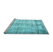 Sideview of Machine Washable Persian Light Blue Traditional Rug, wshtr1788lblu