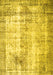 Machine Washable Persian Yellow Traditional Rug, wshtr1788yw