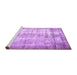 Sideview of Machine Washable Persian Purple Traditional Area Rugs, wshtr1788pur