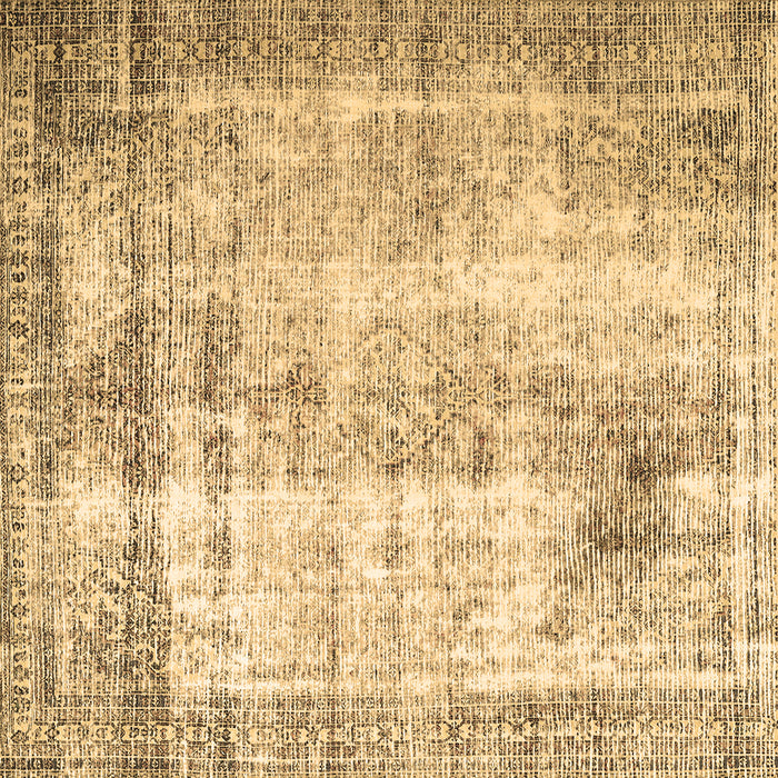 Square Persian Brown Traditional Rug, tr1788brn