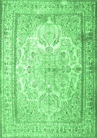 Persian Emerald Green Traditional Rug, tr1789emgrn