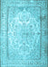 Machine Washable Persian Light Blue Traditional Rug, wshtr1789lblu