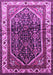 Machine Washable Persian Purple Traditional Area Rugs, wshtr178pur