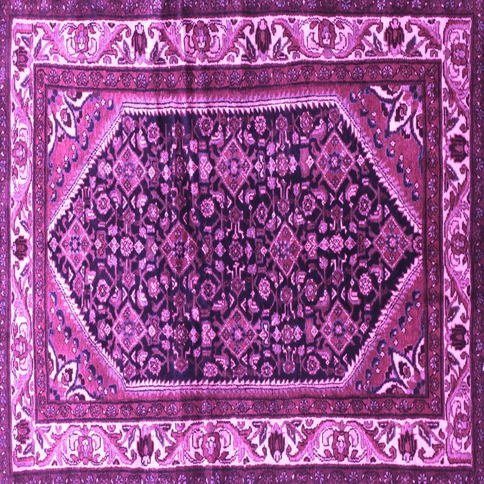 Square Persian Purple Traditional Rug, tr178pur
