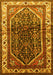 Machine Washable Persian Yellow Traditional Rug, wshtr178yw