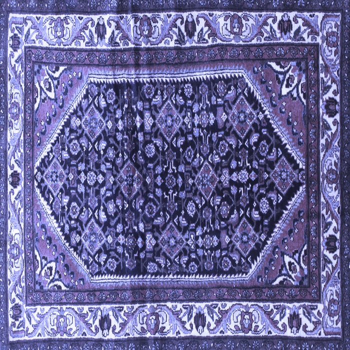 Square Persian Blue Traditional Rug, tr178blu