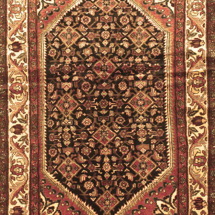 Machine Washable Persian Brown Traditional Rug, wshtr178brn
