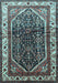 Machine Washable Persian Light Blue Traditional Rug, wshtr178lblu