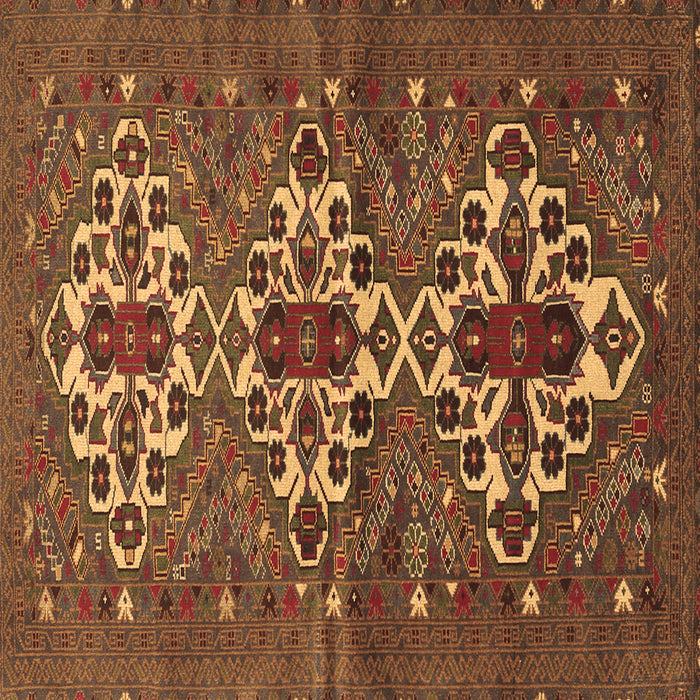 Square Persian Brown Traditional Rug, tr1790brn