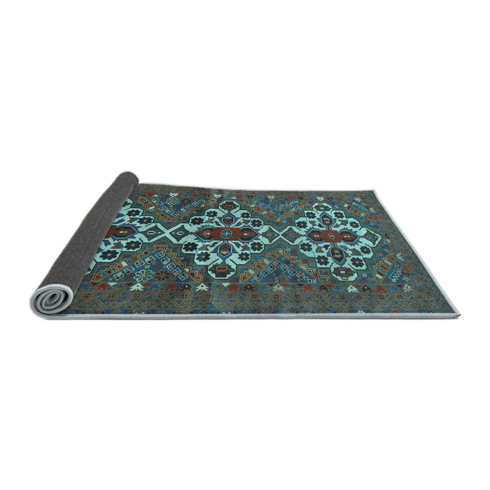 Sideview of Persian Light Blue Traditional Rug, tr1790lblu