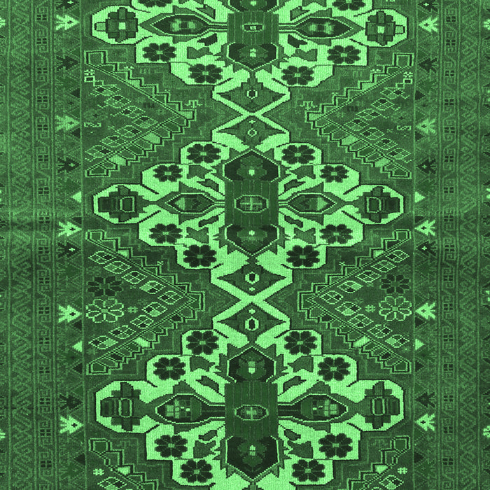 Machine Washable Persian Emerald Green Traditional Area Rugs, wshtr1790emgrn