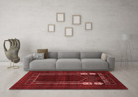 Machine Washable Persian Red Traditional Rug, wshtr1791red