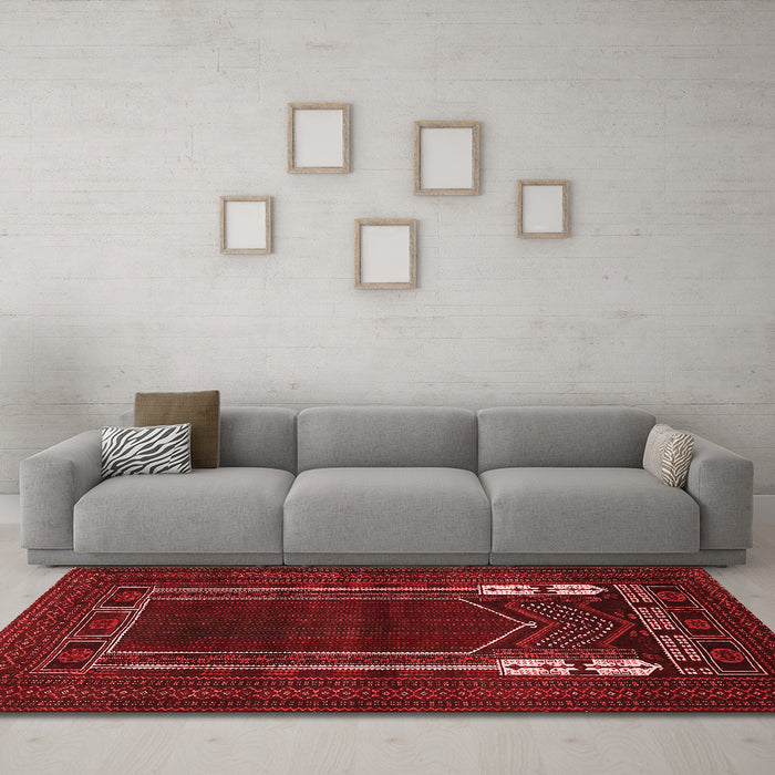 Traditional Red Washable Rugs