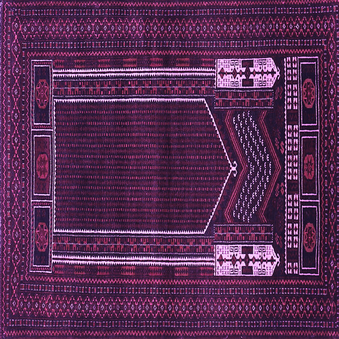 Square Machine Washable Persian Purple Traditional Area Rugs, wshtr1791pur
