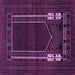 Square Machine Washable Persian Purple Traditional Area Rugs, wshtr1791pur