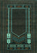 Machine Washable Persian Turquoise Traditional Area Rugs, wshtr1791turq