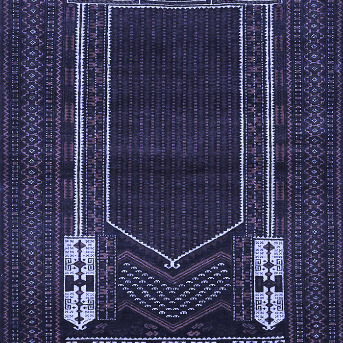 Machine Washable Persian Blue Traditional Rug, wshtr1791blu