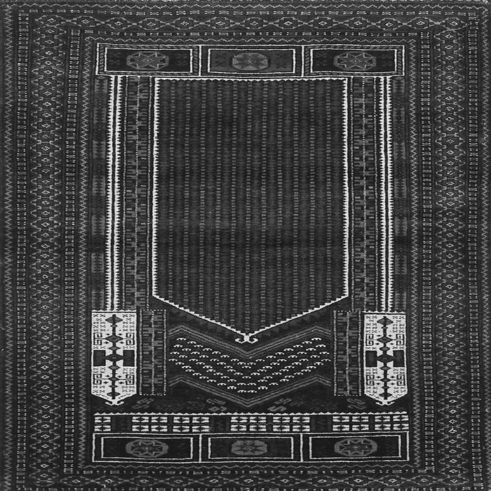 Round Machine Washable Persian Gray Traditional Rug, wshtr1791gry