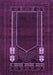 Machine Washable Persian Purple Traditional Area Rugs, wshtr1791pur