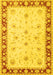 Machine Washable Persian Yellow Traditional Rug, wshtr1792yw