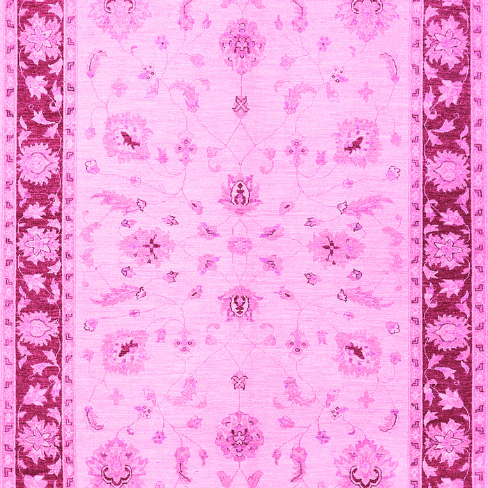Machine Washable Persian Pink Traditional Rug, wshtr1792pnk