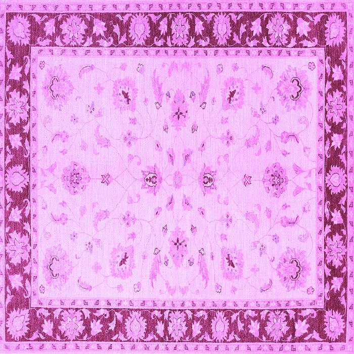 Square Machine Washable Persian Purple Traditional Area Rugs, wshtr1792pur