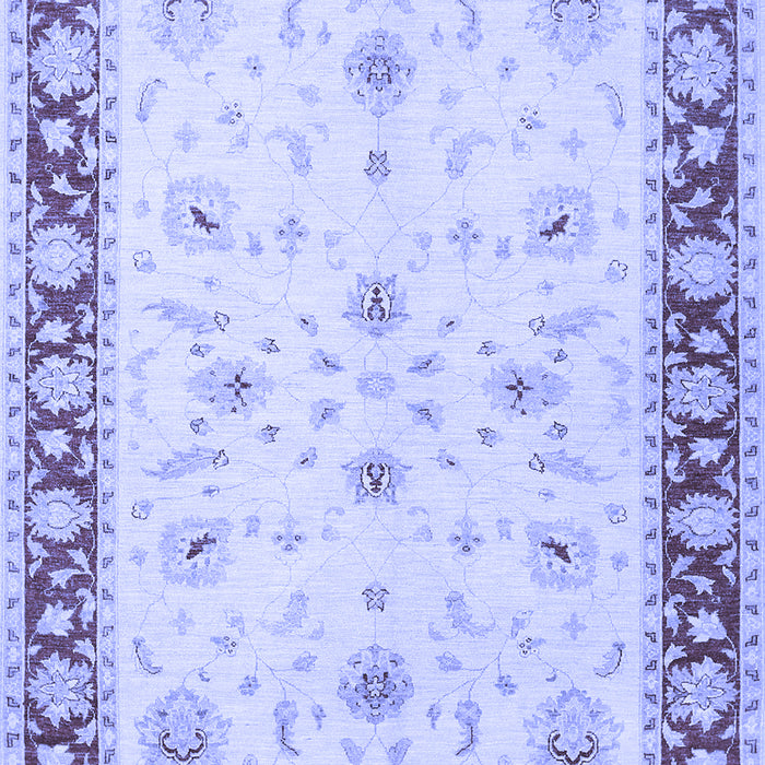Machine Washable Persian Blue Traditional Rug, wshtr1792blu