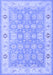 Machine Washable Persian Blue Traditional Rug, wshtr1793blu