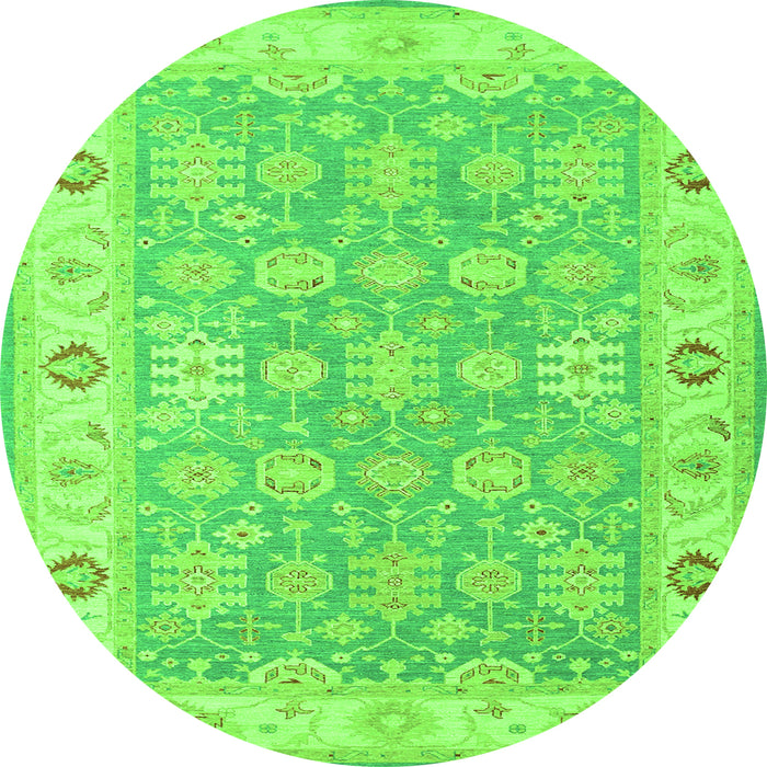 Machine Washable Persian Green Traditional Area Rugs, wshtr1793grn