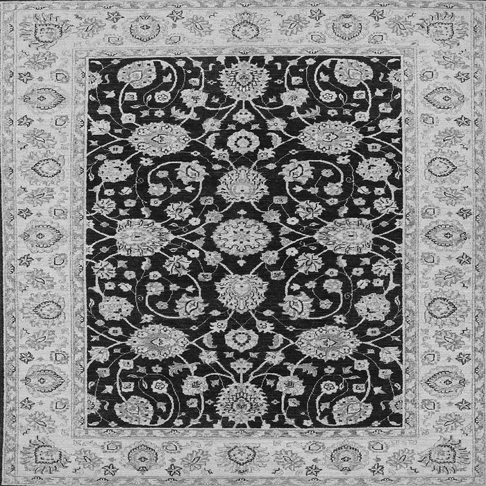 Serging Thickness of Oriental Gray Traditional Rug, tr1794gry