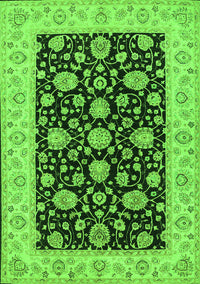 Oriental Green Traditional Rug, tr1794grn