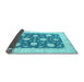 Sideview of Oriental Light Blue Traditional Rug, tr1795lblu