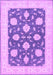 Machine Washable Oriental Purple Traditional Area Rugs, wshtr1795pur