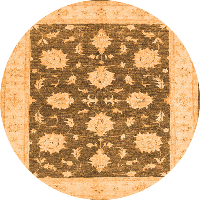 Machine Washable Oriental Orange Traditional Area Rugs, wshtr1795org