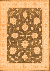 Oriental Orange Traditional Rug, tr1795org