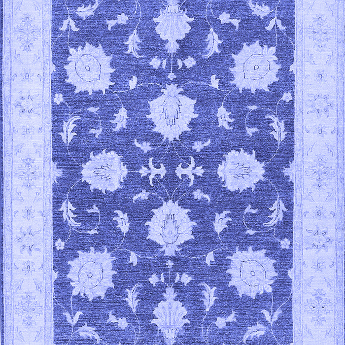 Machine Washable Oriental Blue Traditional Rug, wshtr1795blu