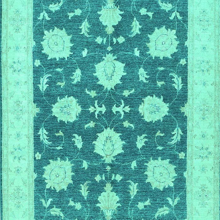 Oriental Turquoise Traditional Rug, tr1795turq