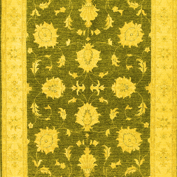 Oriental Yellow Traditional Rug, tr1795yw