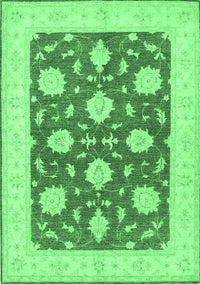 Oriental Emerald Green Traditional Rug, tr1795emgrn