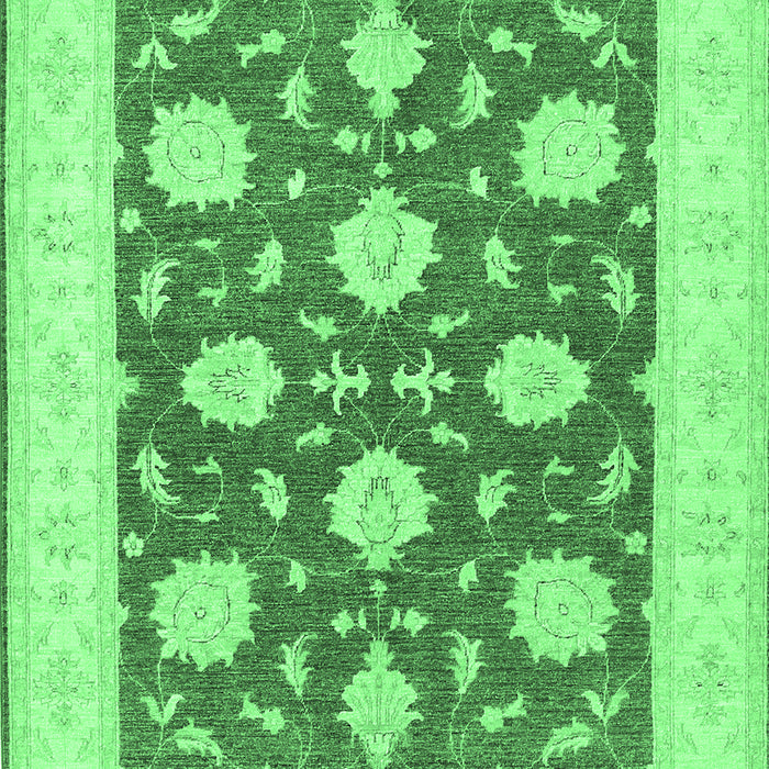 Oriental Emerald Green Traditional Rug, tr1795emgrn