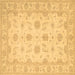 Square Oriental Brown Traditional Rug, tr1796brn