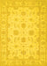 Oriental Yellow Traditional Rug, tr1796yw