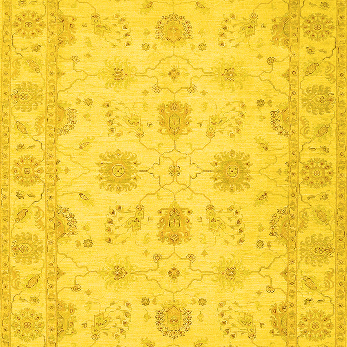 Oriental Yellow Traditional Rug, tr1796yw