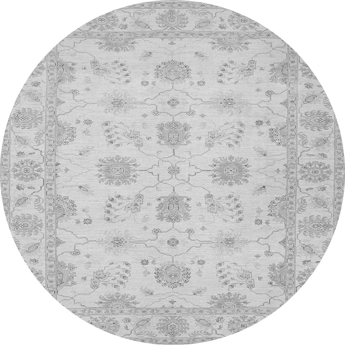 Square Oriental Gray Traditional Rug, tr1796gry