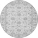 Square Oriental Gray Traditional Rug, tr1796gry