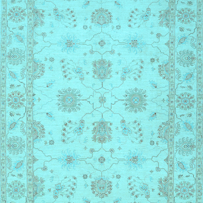 Machine Washable Oriental Light Blue Traditional Rug, wshtr1796lblu