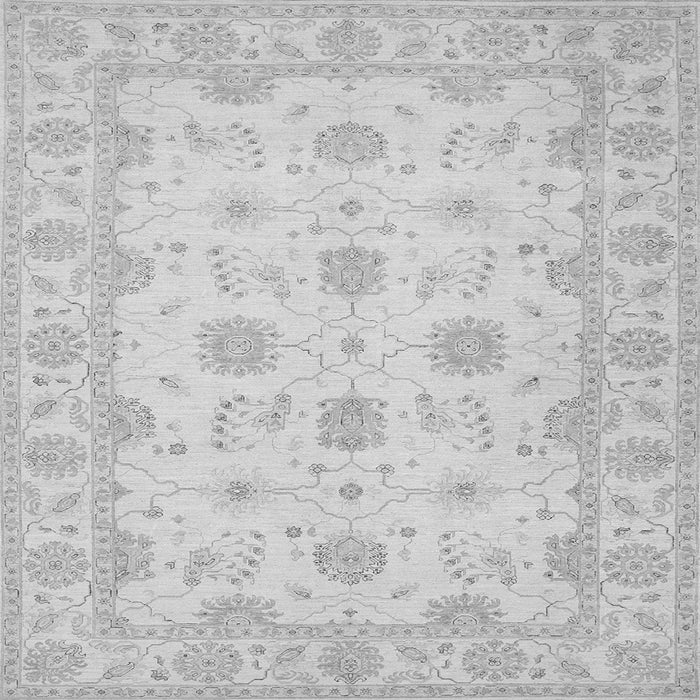 Round Machine Washable Oriental Gray Traditional Rug, wshtr1796gry
