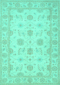 Oriental Turquoise Traditional Rug, tr1796turq